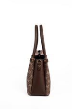 Silver & Polo SP1254 Kadın El Çantası Monogram Kahve
