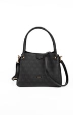 Silver & Polo SP1254 Kadın El Çantası Monogram Siyah