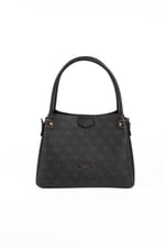 Silver & Polo SP1254 Kadın El Çantası Monogram Siyah