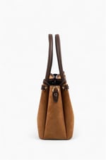 Silver & Polo SP1254 Kadın El Çantası Süet Taba-Kahve