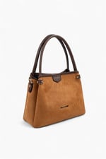 Silver & Polo SP1254 Kadın El Çantası Süet Taba-Kahve