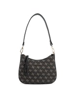 Silver & Polo SP1259 Kadın Omuz Çantası Monogram Füme-Siyah