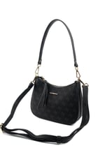 Silver & Polo SP1259 Kadın Omuz Çantası Monogram Siyah