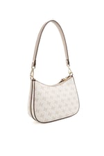 Silver & Polo SP1259 Kadın Omuz Çantası Monogram Bej-Kum