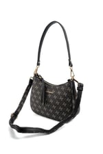 Silver & Polo SP1259 Kadın Omuz Çantası Monogram Füme-Siyah