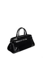 Silver & Polo SP1260 Kadın El Çantası Fashion Siyah-Rugan Siyah