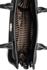 Silver & Polo SP1261 Kadın El Çantası Düz Kahve-Leopar Taba