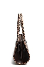 Silver & Polo SP1261 Kadın El Çantası Düz Kahve-Leopar Taba