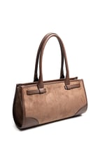 Silver & Polo SP1261 Kadın El Çantası Süet Kahve
