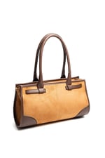 Silver & Polo SP1261 Kadın El Çantası Süet Taba-Kahve