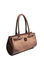 Silver & Polo SP1261 Kadın El Çantası Süet Kahve