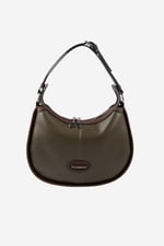 Silver & Polo SP1263 Kadın Omuz Çantası Düz Zeytuni-Kahve