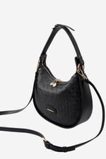 Silver & Polo SP1263 Kadın Omuz Çantası Logolu Siyah