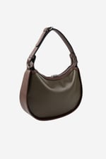 Silver & Polo SP1263 Kadın Omuz Çantası Düz Zeytuni-Kahve