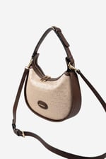 Silver & Polo SP1263 Kadın Omuz Çantası Logolu Nut-Kahve