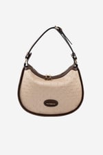 Silver & Polo SP1263 Kadın Omuz Çantası Logolu Nut-Kahve
