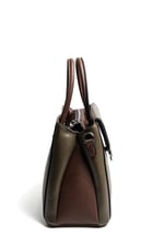 Silver & Polo SP1264 Kadın El Çantası Düz Zeytuni-Kahve