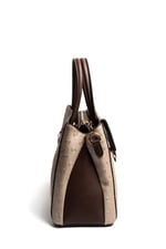 Silver & Polo SP1264 Kadın El Çantası Logolu Nut-Kahve