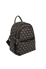 Silver & Polo SP1265 Kadın Sırt Çantası Monogram Füme-Siyah