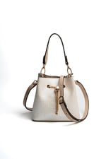 Silver & Polo SP1266 Kadın Çapraz Çanta Logolu Sedef-S.Nut