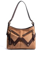 Silver & Polo SP1268 Kadın Omuz Çantası Süet Taba-Kahve