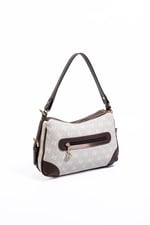 Silver & Polo SP1269 Kadın Omuz Çantası Monogram Taş-Kahve