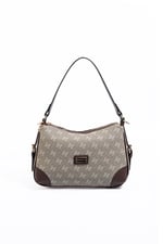 Silver & Polo SP1269 Kadın Omuz Çantası Monogram Y.Yeşil-Kahve