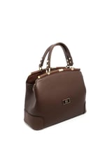 Silver & Polo SP706 Kadın El Çantası Düz Kahve