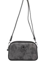 Silver & Polo SP745 Kadın Çapraz Çanta Petek M.Gümüş-Siyah