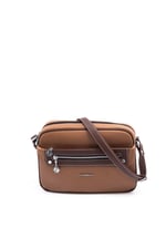 Silver & Polo SP753 Kadın Çapraz Çanta Petek Karamel-Kahve