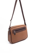 Silver & Polo SP753 Kadın Çapraz Çanta Petek Karamel-Kahve