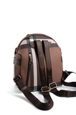 Silver & Polo SP771 Kadın Sırt Çantası Ekose Koyu Kahve-Kahve