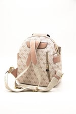 Silver & Polo SP771 Kadın Sırt Çantası Monogram Pembe-Somon
