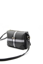 Silver & Polo SP784 Kadın Çapraz Çanta Ekose Siyah
