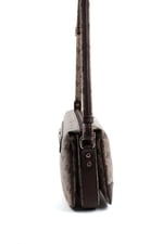 Silver & Polo SP784 Kadın Çapraz Çanta Monogram Koyubej-Kahve