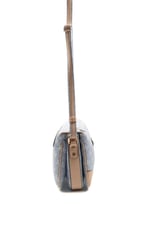 Silver & Polo SP784 Kadın Çapraz Çanta Monogram Mavi-Ten