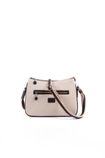 Silver & Polo SP818 Kadın Çapraz Çanta Petek Bej-Kahve