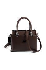 Silver & Polo SP826 Kadın El Çantası Düz Kahve