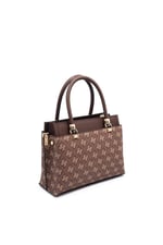 Silver & Polo SP826 Kadın El Çantası Monogram Kahve