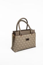 Silver & Polo SP826 Kadın El Çantası Monogram Y.Yeşil