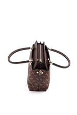 Silver & Polo SP826 Kadın El Çantası Monogram Kahve