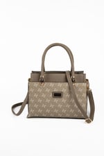 Silver & Polo SP826 Kadın El Çantası Monogram Y.Yeşil
