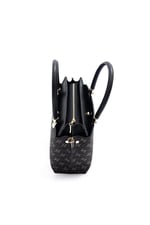 Silver & Polo SP826 Kadın El Çantası Monogram Füme-Siyah