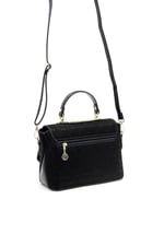 Silver & Polo SP838 Kadın Çapraz Çanta Fashion Siyah-Rugan Siyah