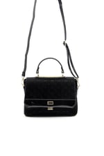Silver & Polo SP838 Kadın Çapraz Çanta Fashion Siyah-Rugan Siyah