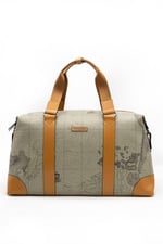 Silver & Polo SP873 Kadın Seyahat Çantası Harita Haki-Camel