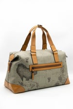 Silver & Polo SP873 Kadın Seyahat Çantası Harita Haki-Camel