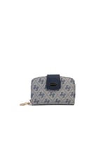 Silver & Polo SP874 Kadın Cüzdan & Kartlık Monogram Gri-Lacivert