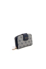 Silver & Polo SP874 Kadın Cüzdan & Kartlık Monogram Gri-Lacivert