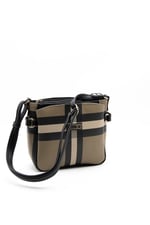 Silver & Polo SP884 Kadın Çapraz Çanta Ekose Kahve-Siyah